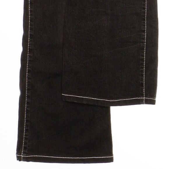 Jag Jeans Womens Size 30 Black Charcoal Mid Rise Bootleg Altered Measure 30x28.5 - Picture 6 of 10